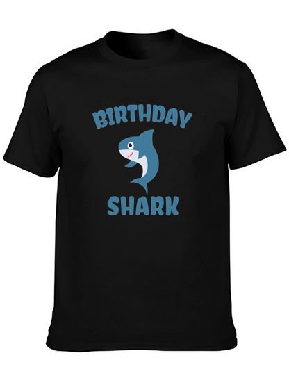 Birthday Shark Graphic T-Shirt - Fun Celebration Tee