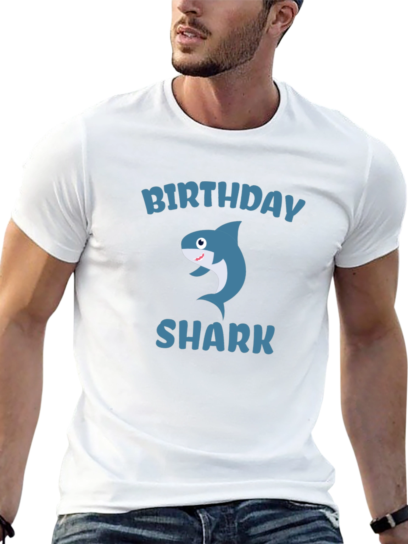 Birthday Shark Graphic T-Shirt - Fun Celebration Tee