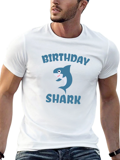 Birthday Shark Graphic T-Shirt - Fun Celebration Tee