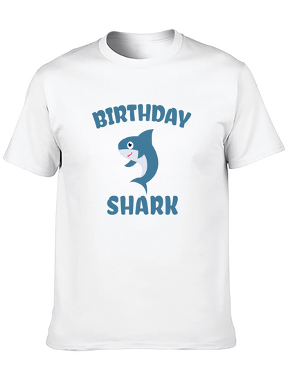 Birthday Shark Graphic T-Shirt - Fun Celebration Tee