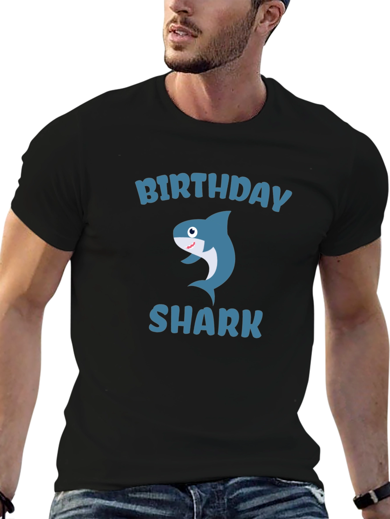 Birthday Shark Graphic T-Shirt - Fun Celebration Tee