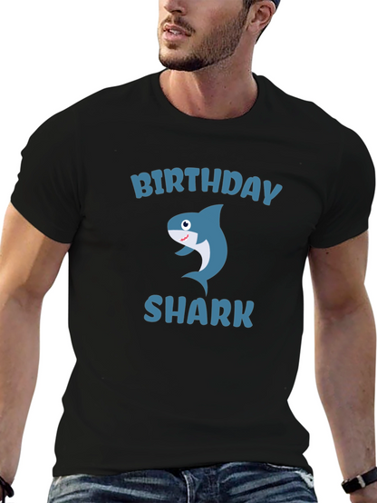 Birthday Shark Graphic T-Shirt - Fun Celebration Tee