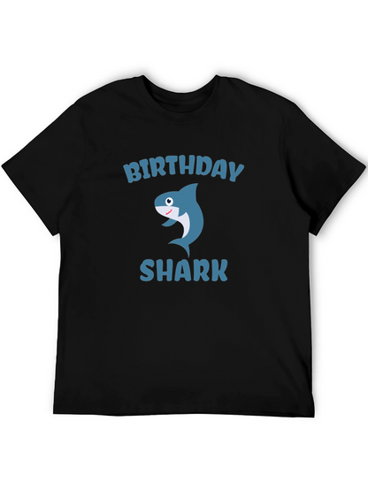 Birthday Shark Graphic T-Shirt - Fun Celebration Tee