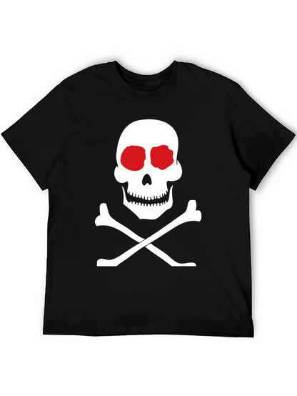 Skull and Crossbones Graphic Tee - Classic Black T-Shirt