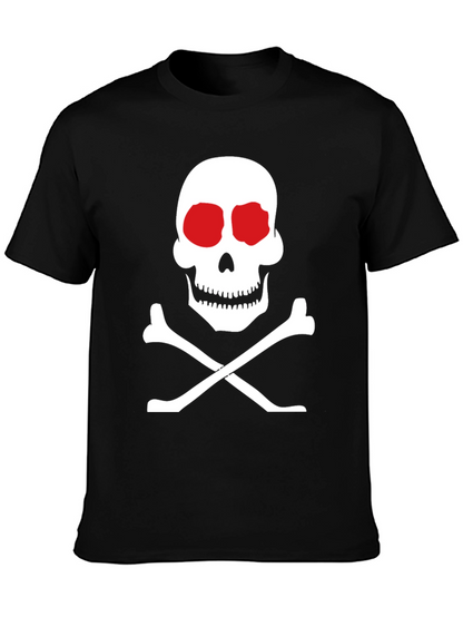 Skull and Crossbones Graphic Tee - Classic Black T-Shirt