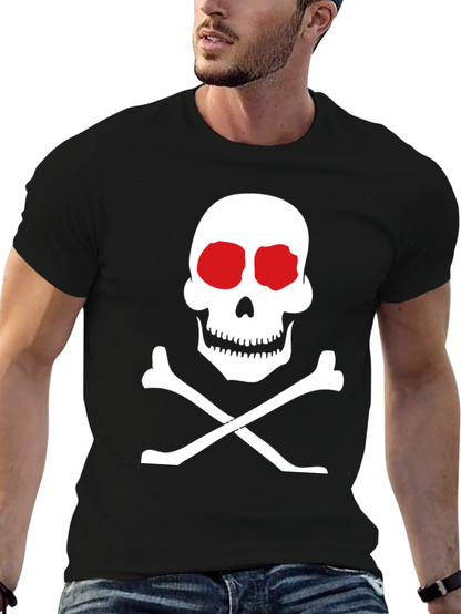 Skull and Crossbones Graphic Tee - Classic Black T-Shirt