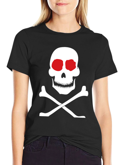 Skull and Crossbones Graphic Tee - Classic Black T-Shirt
