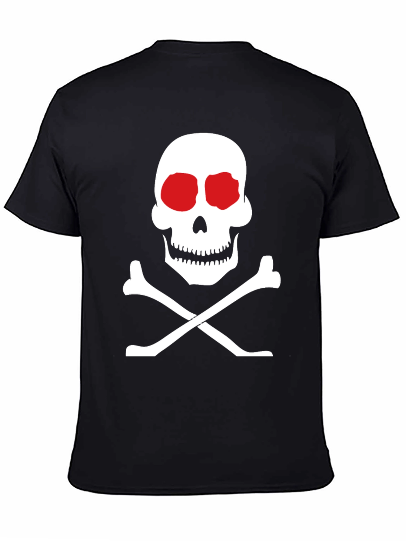 Skull and Crossbones Graphic Tee - Classic Black T-Shirt