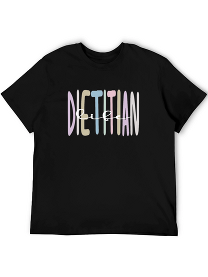 Dietitian Life T-Shirt - Black Crew Neck