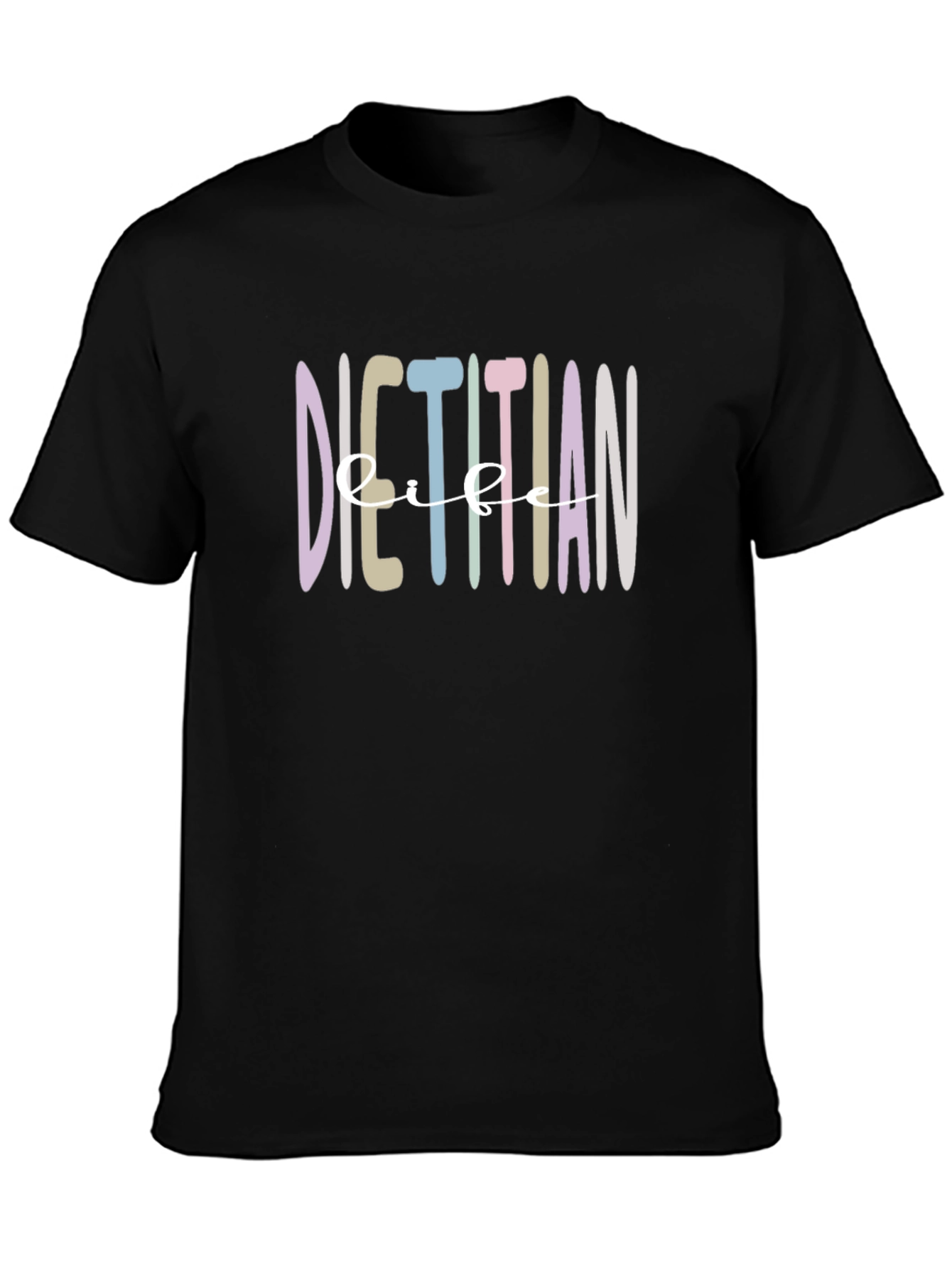 Dietitian Life T-Shirt - Black Crew Neck