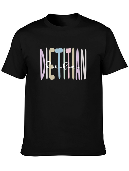 Dietitian Life T-Shirt - Black Crew Neck