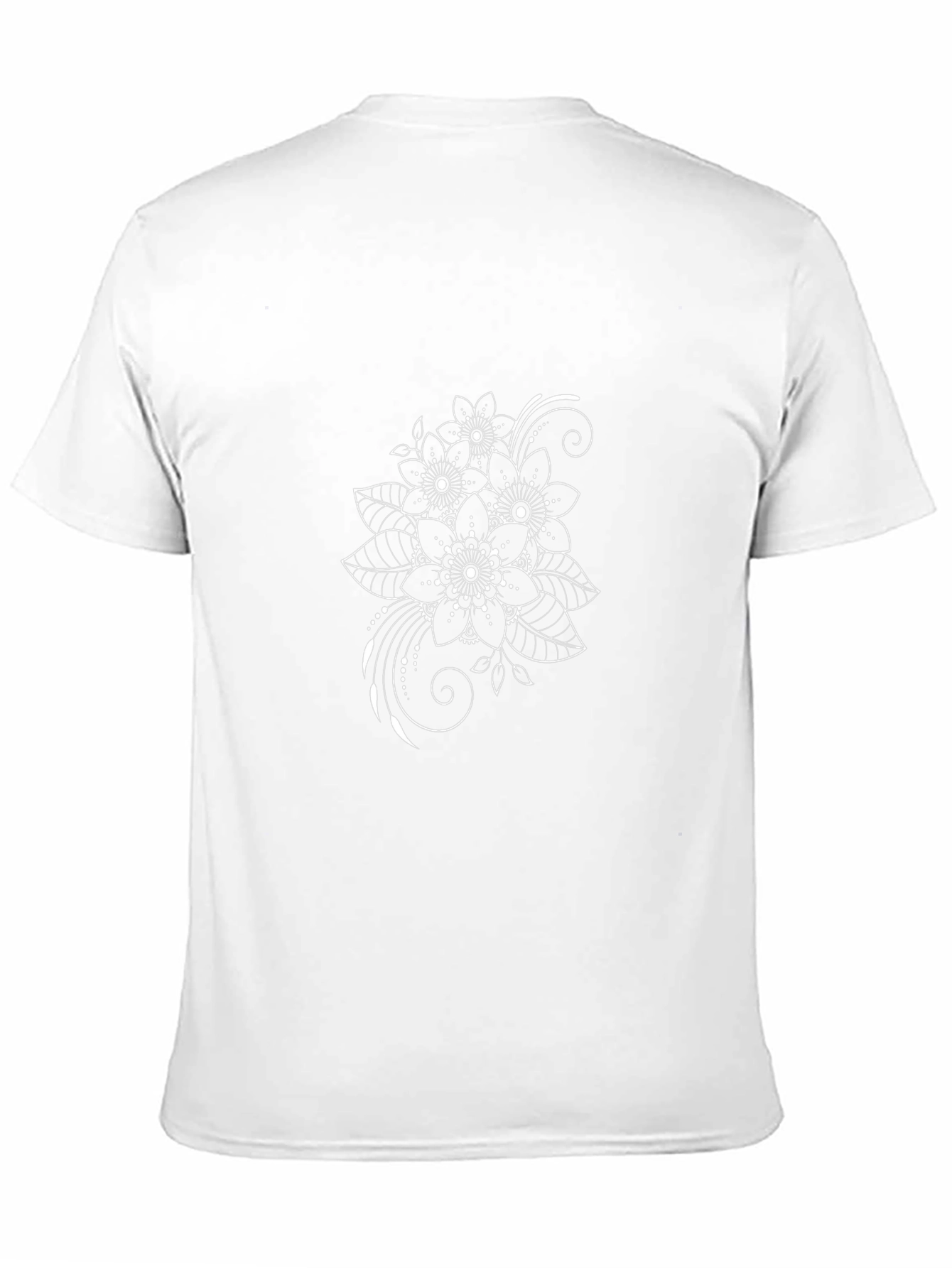 Floral Print Black T-Shirt - Stylish Casual Wear