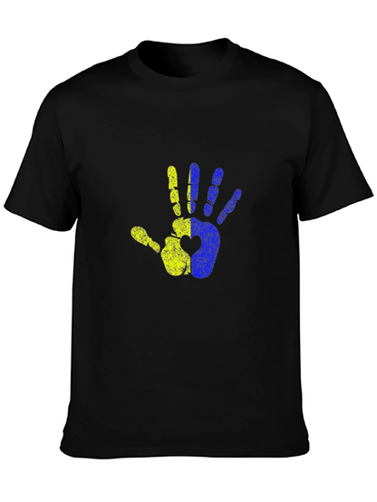 Ukraine Hand Heart T-Shirt