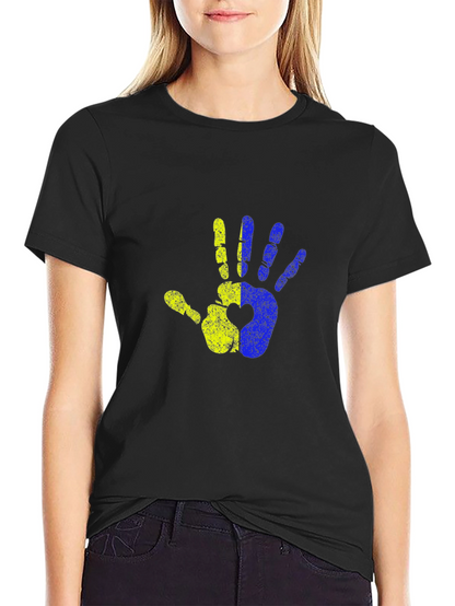 Ukraine Hand Heart T-Shirt