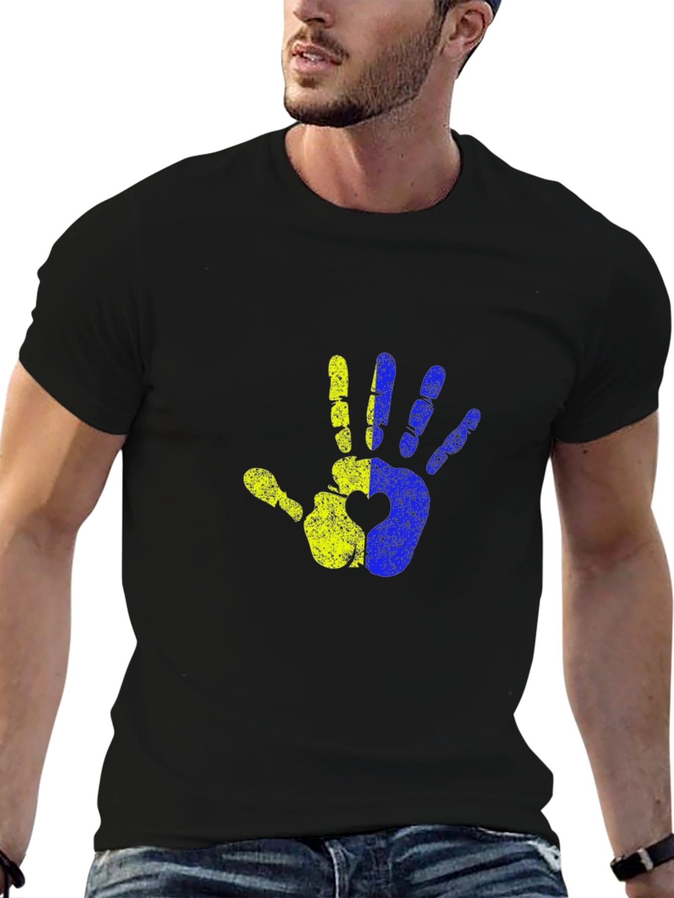Ukraine Hand Heart T-Shirt