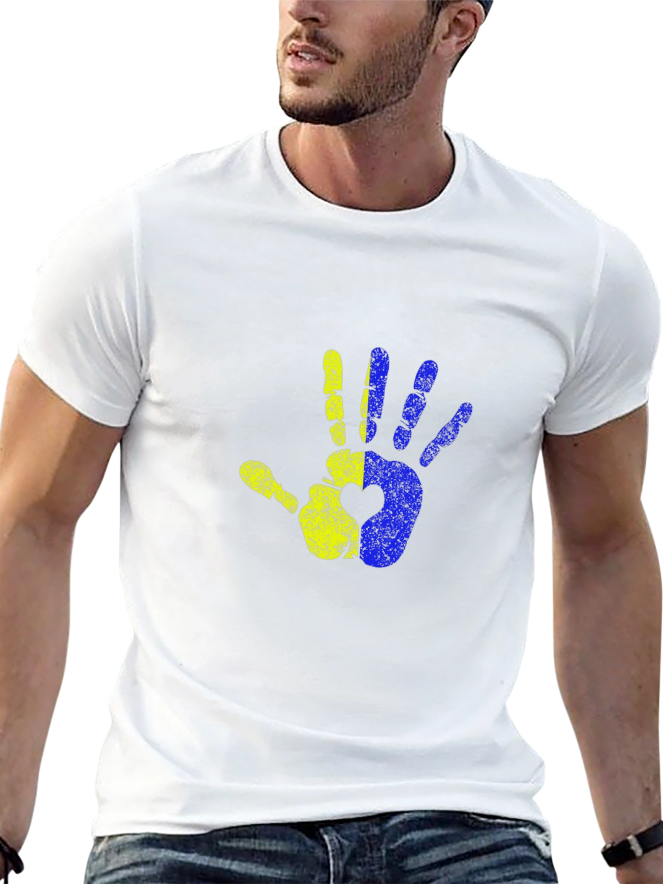 Ukraine Hand Heart T-Shirt