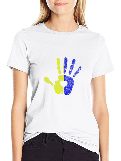 Ukraine Hand Heart T-Shirt