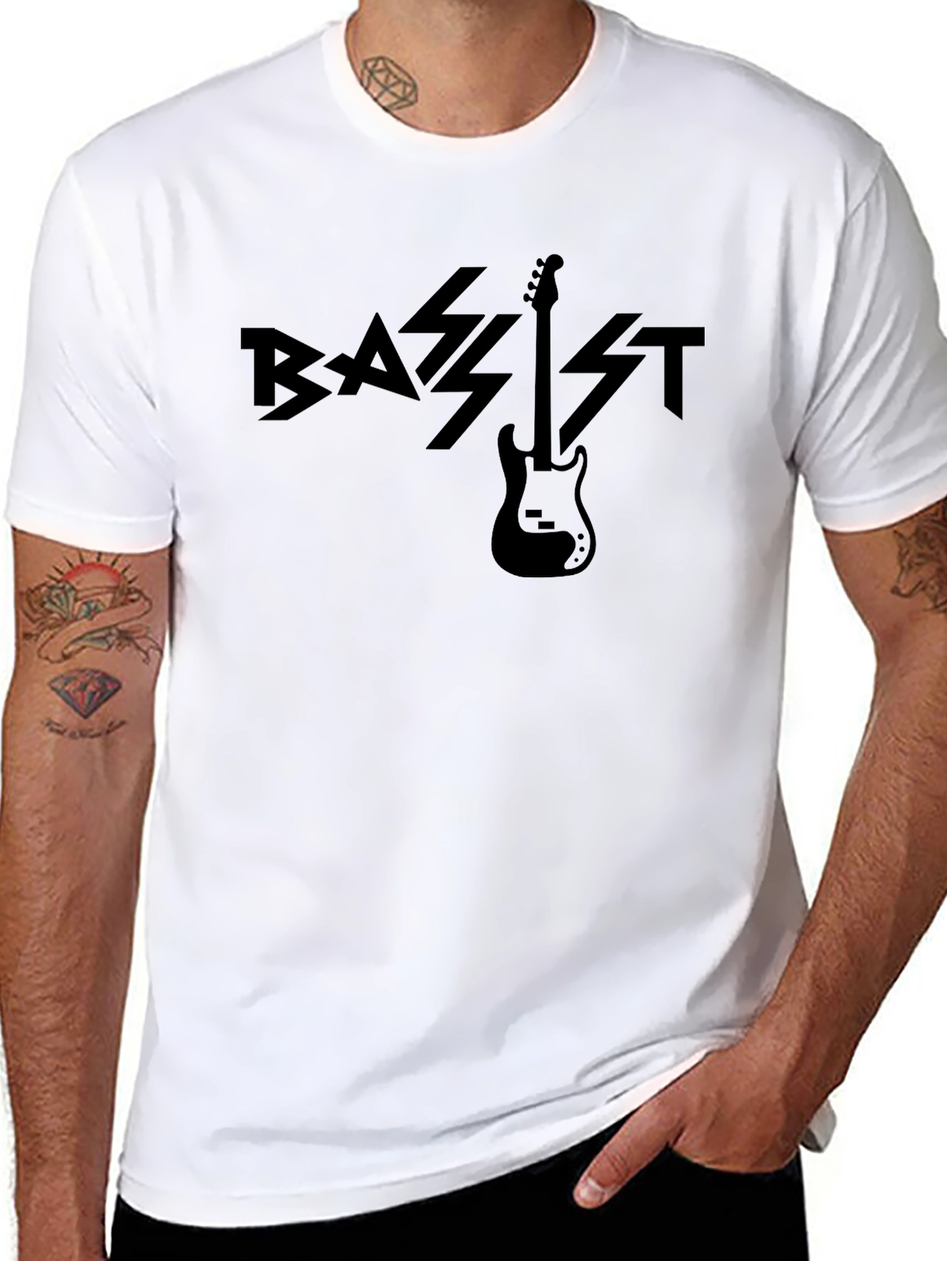 Bassist Graphic T-Shirt - Black Cotton Tee