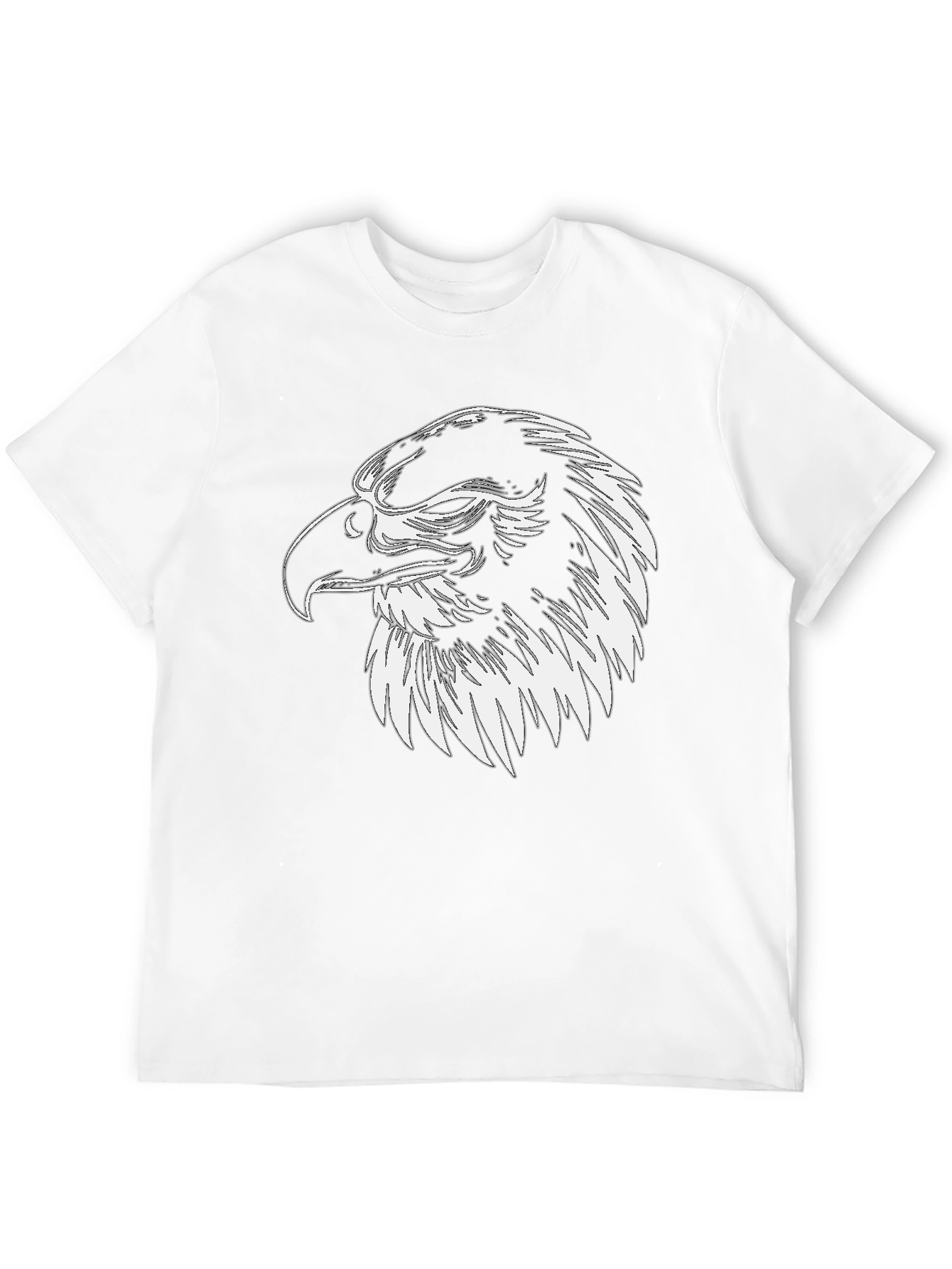 Eagle Graphic Tee - Mens Black Cotton Shirt