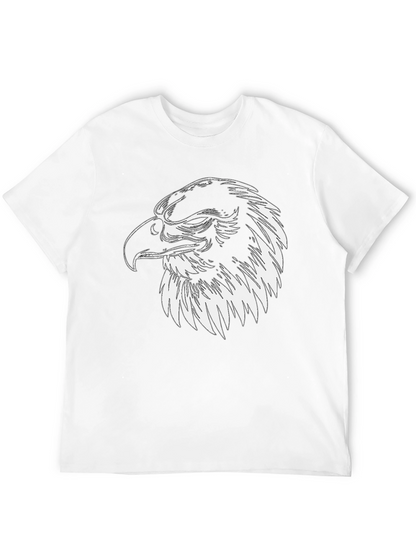 Eagle Graphic Tee - Mens Black Cotton Shirt