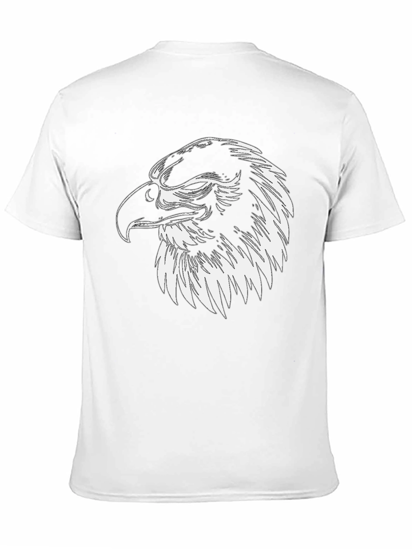 Eagle Graphic Tee - Mens Black Cotton Shirt