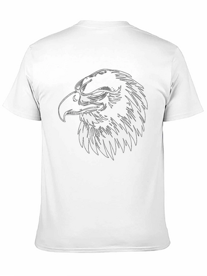 Eagle Graphic Tee - Mens Black Cotton Shirt