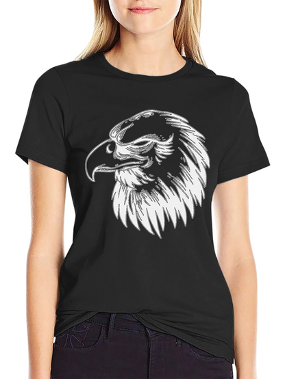 Eagle Graphic Tee - Mens Black Cotton Shirt