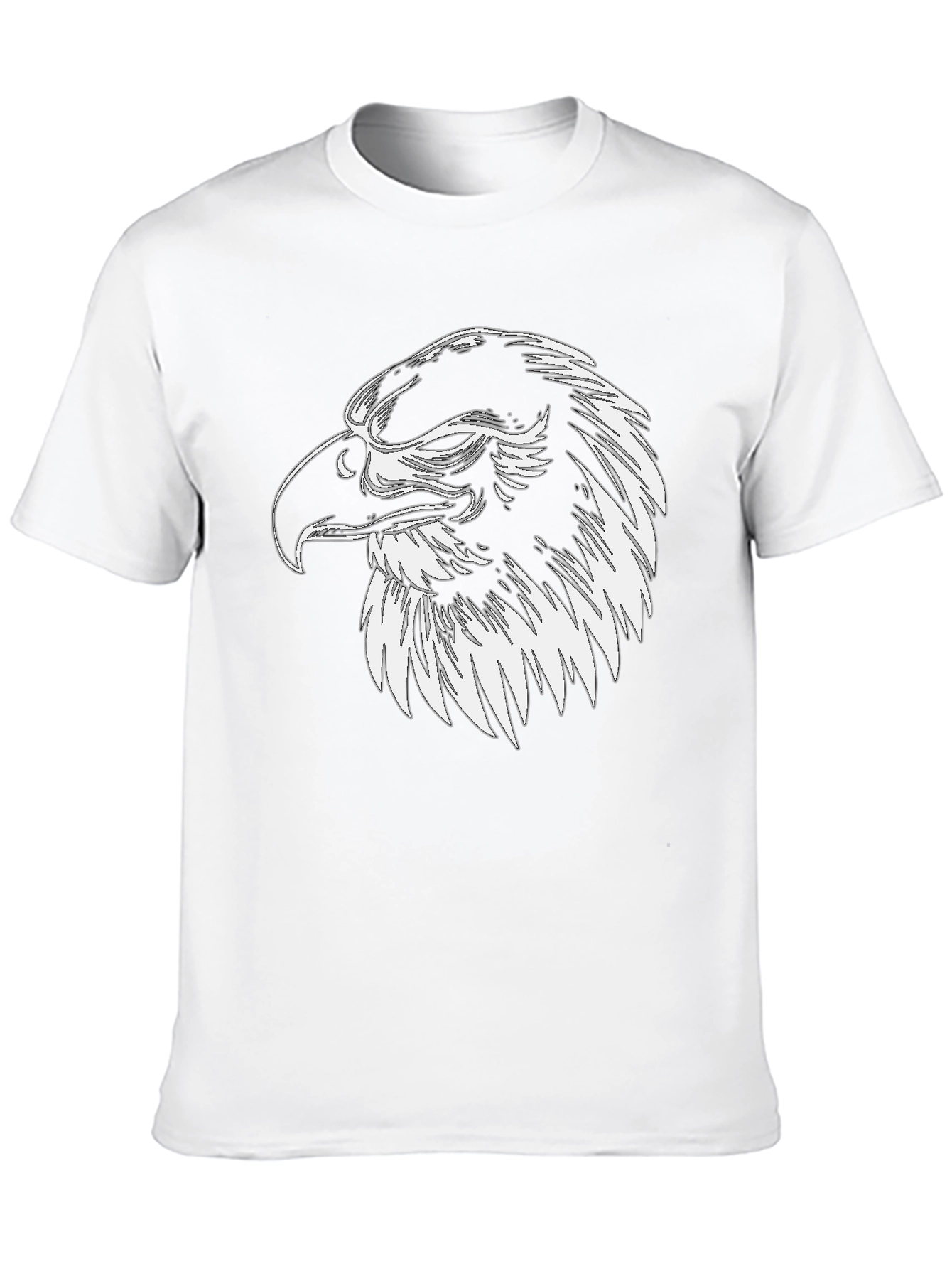 Eagle Graphic Tee - Mens Black Cotton Shirt