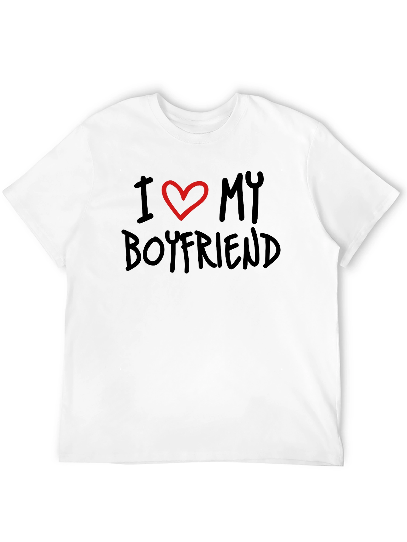 I Love My Boyfriend Black Tee