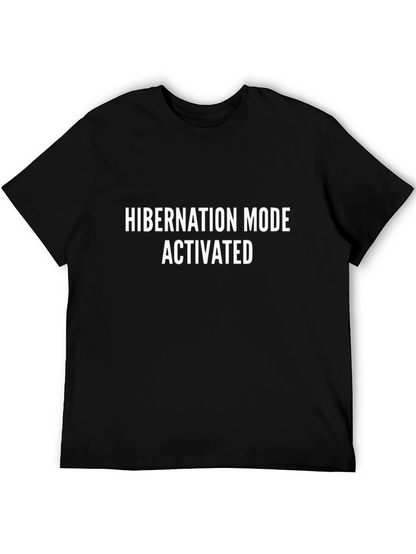Hibernation Mode Activated Black T-Shirt