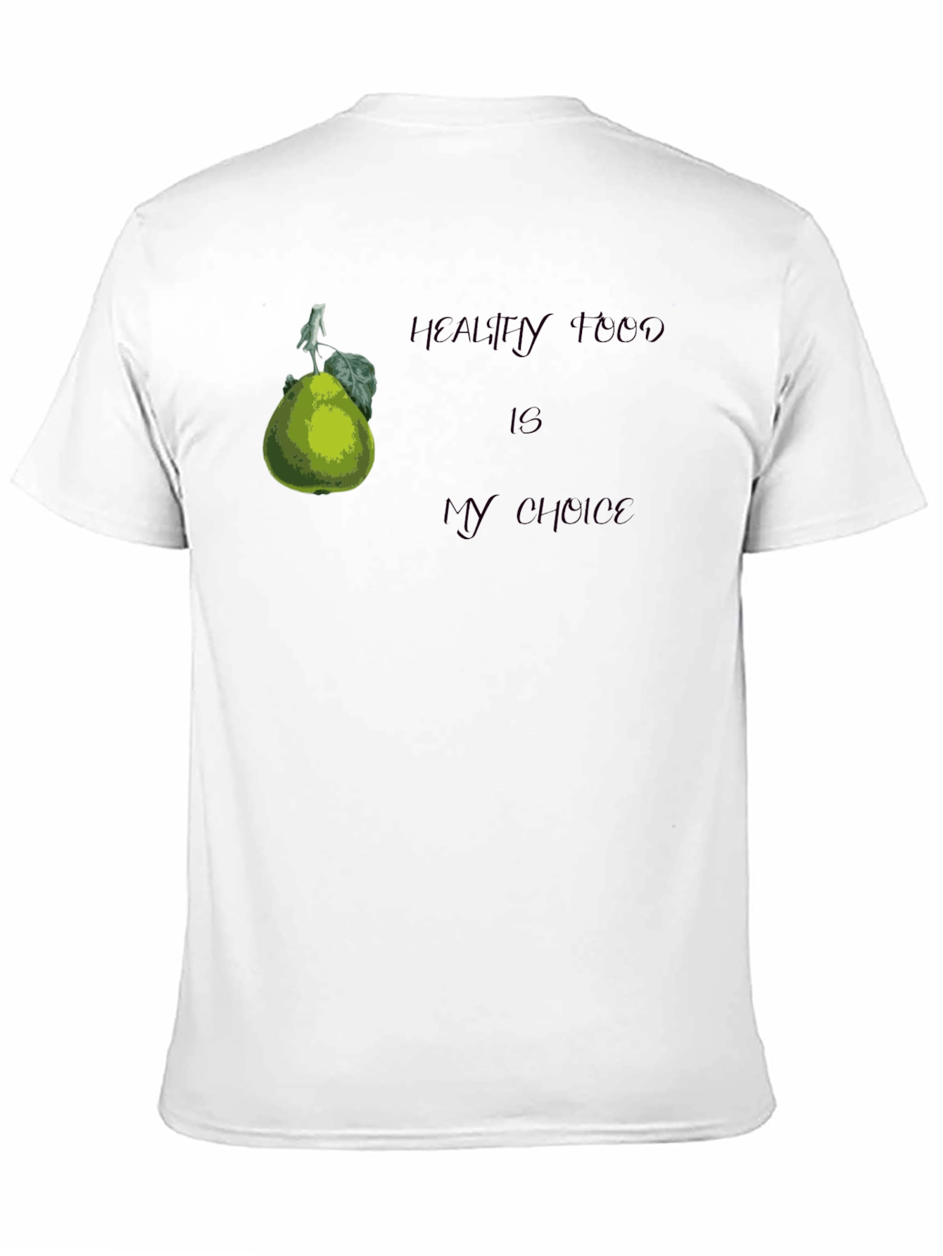 Healthy Food Choice Black T-Shirt