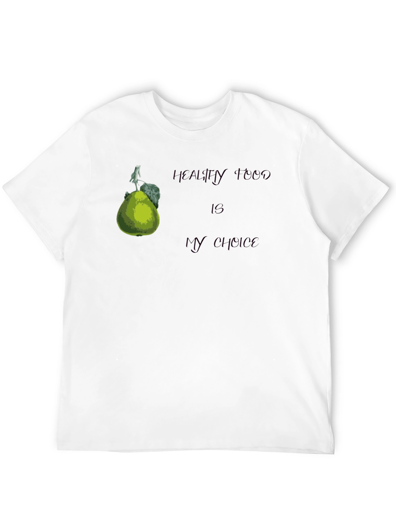Healthy Food Choice Black T-Shirt