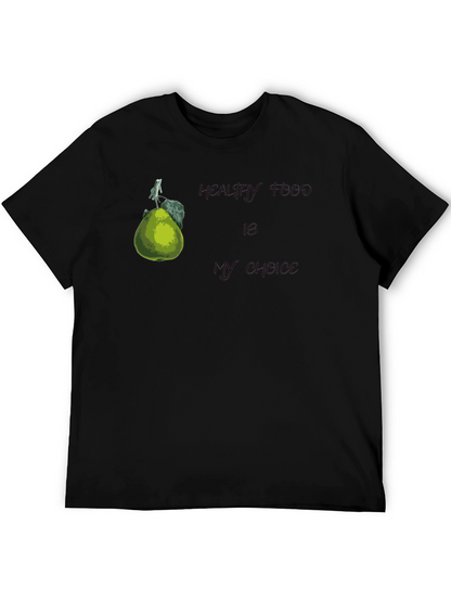 Healthy Food Choice Black T-Shirt
