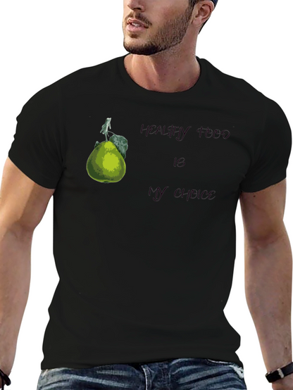 Healthy Food Choice Black T-Shirt