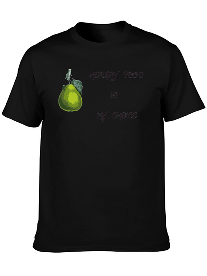 Healthy Food Choice Black T-Shirt