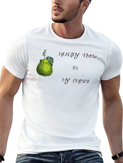 Healthy Food Choice Black T-Shirt