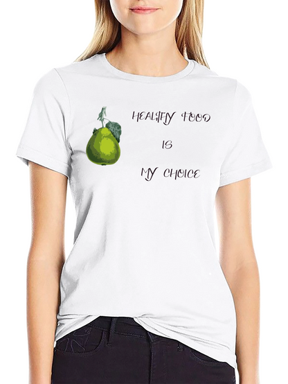 Healthy Food Choice Black T-Shirt