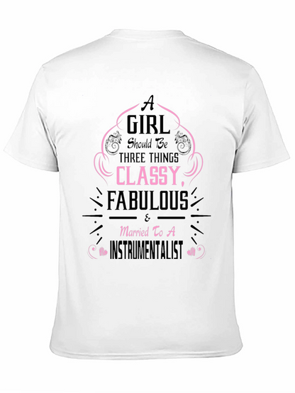 Classy Fabulous Instrumentalist Wife Tee