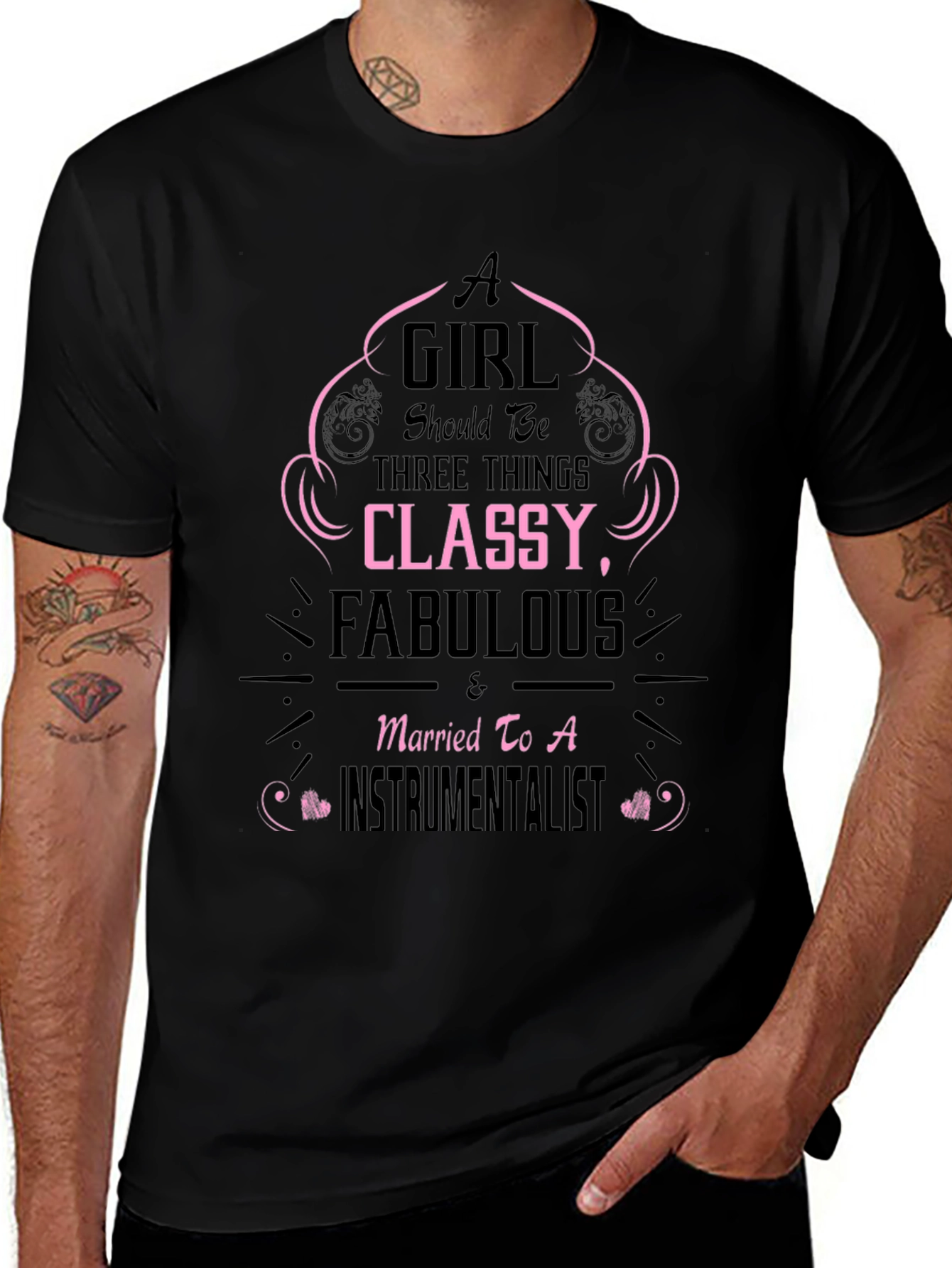 Classy Fabulous Instrumentalist Wife Tee
