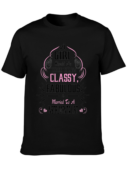 Classy Fabulous Instrumentalist Wife Tee