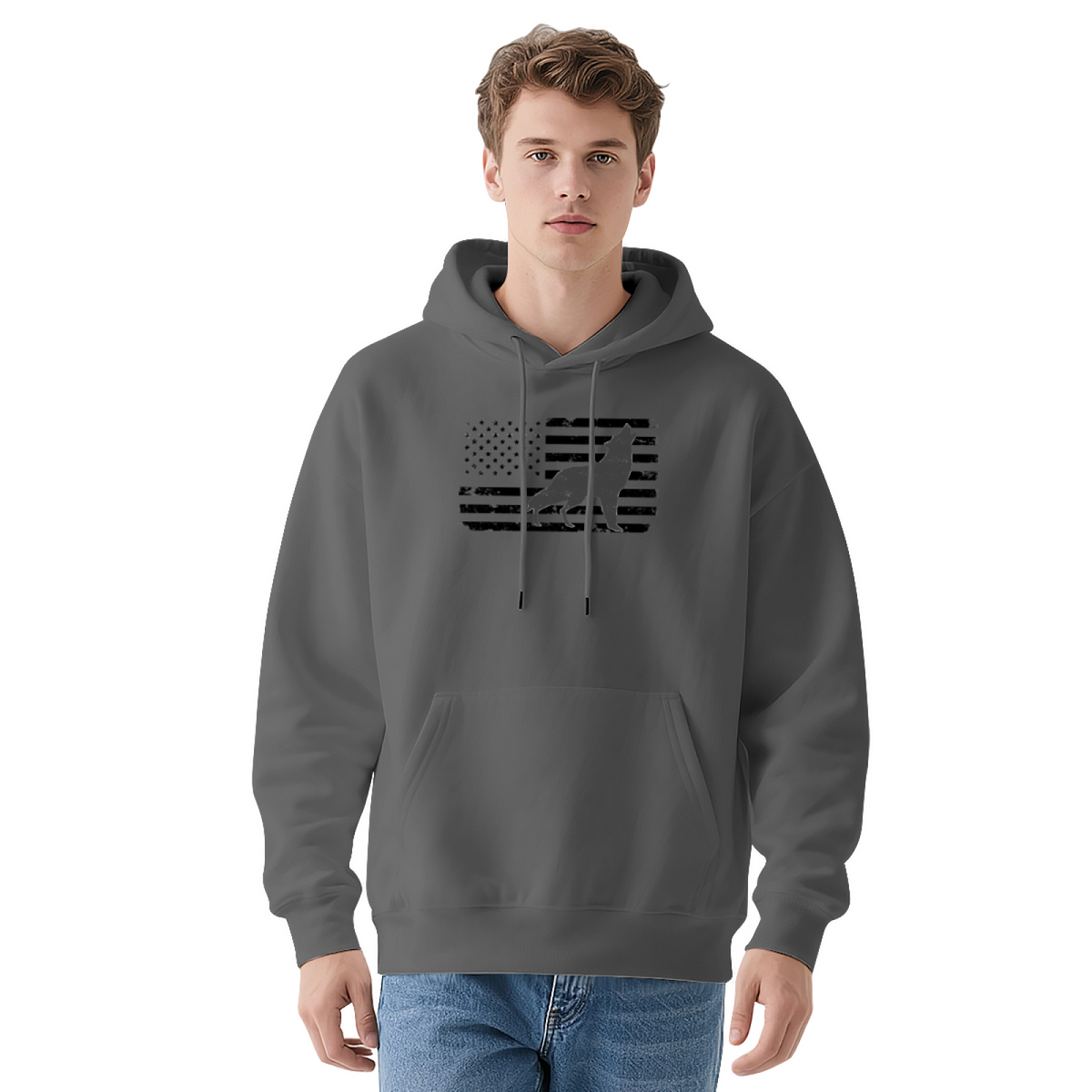 Trendy Hooded Sweatshirt - Wolf Pack