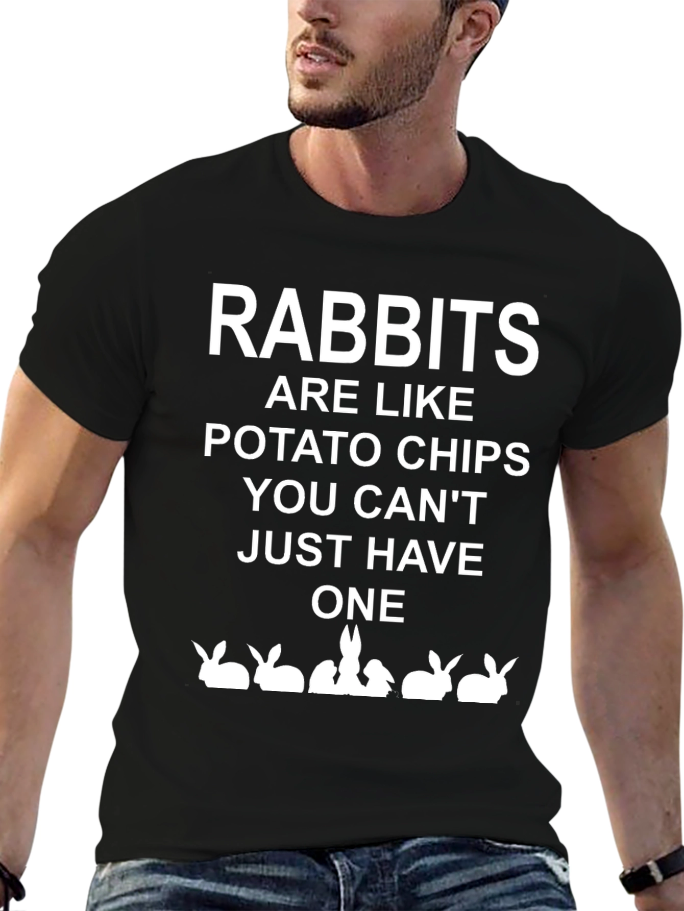 Funny Rabbit Potato Chip T-Shirt