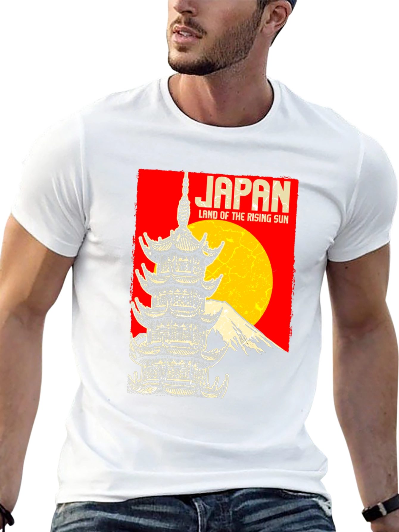 Japan Rising Sun Graphic T-Shirt