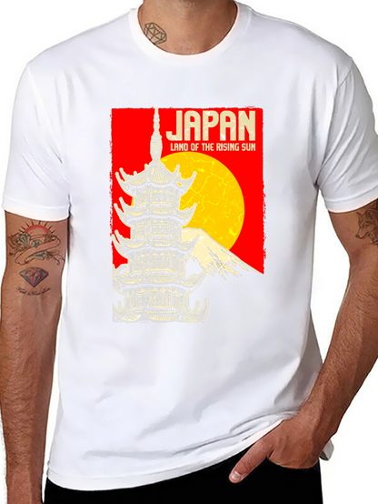 Japan Rising Sun Graphic T-Shirt