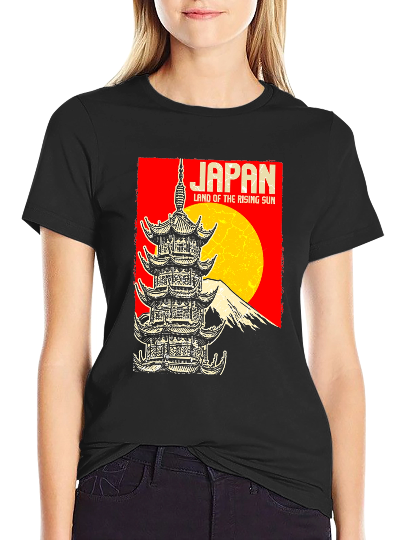 Japan Rising Sun Graphic T-Shirt