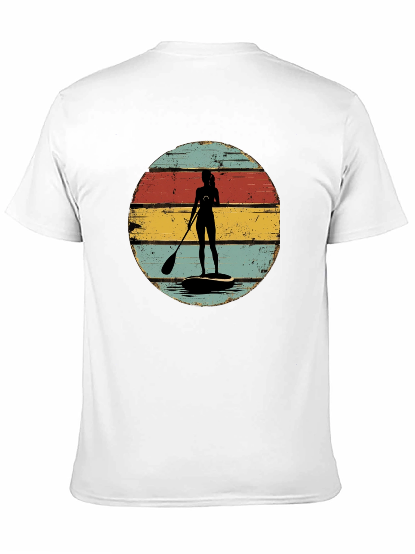 Retro Paddle Boarder Graphic Tee
