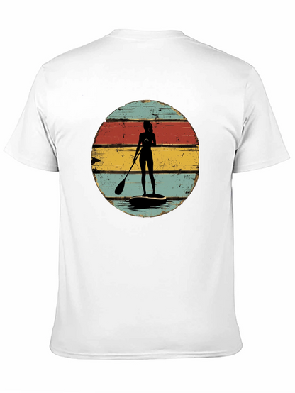 Retro Paddle Boarder Graphic Tee