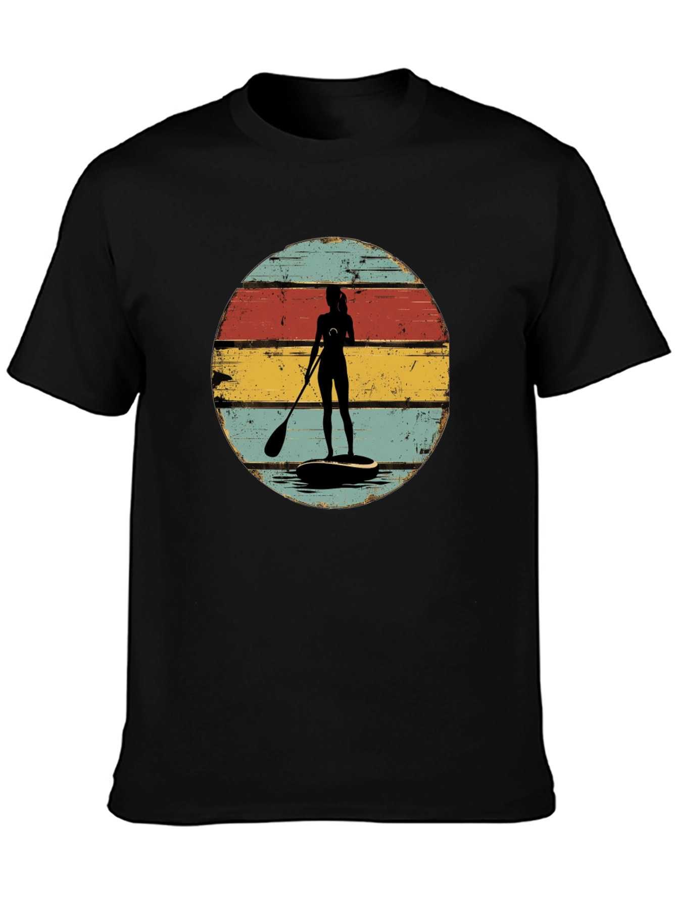 Retro Paddle Boarder Graphic Tee