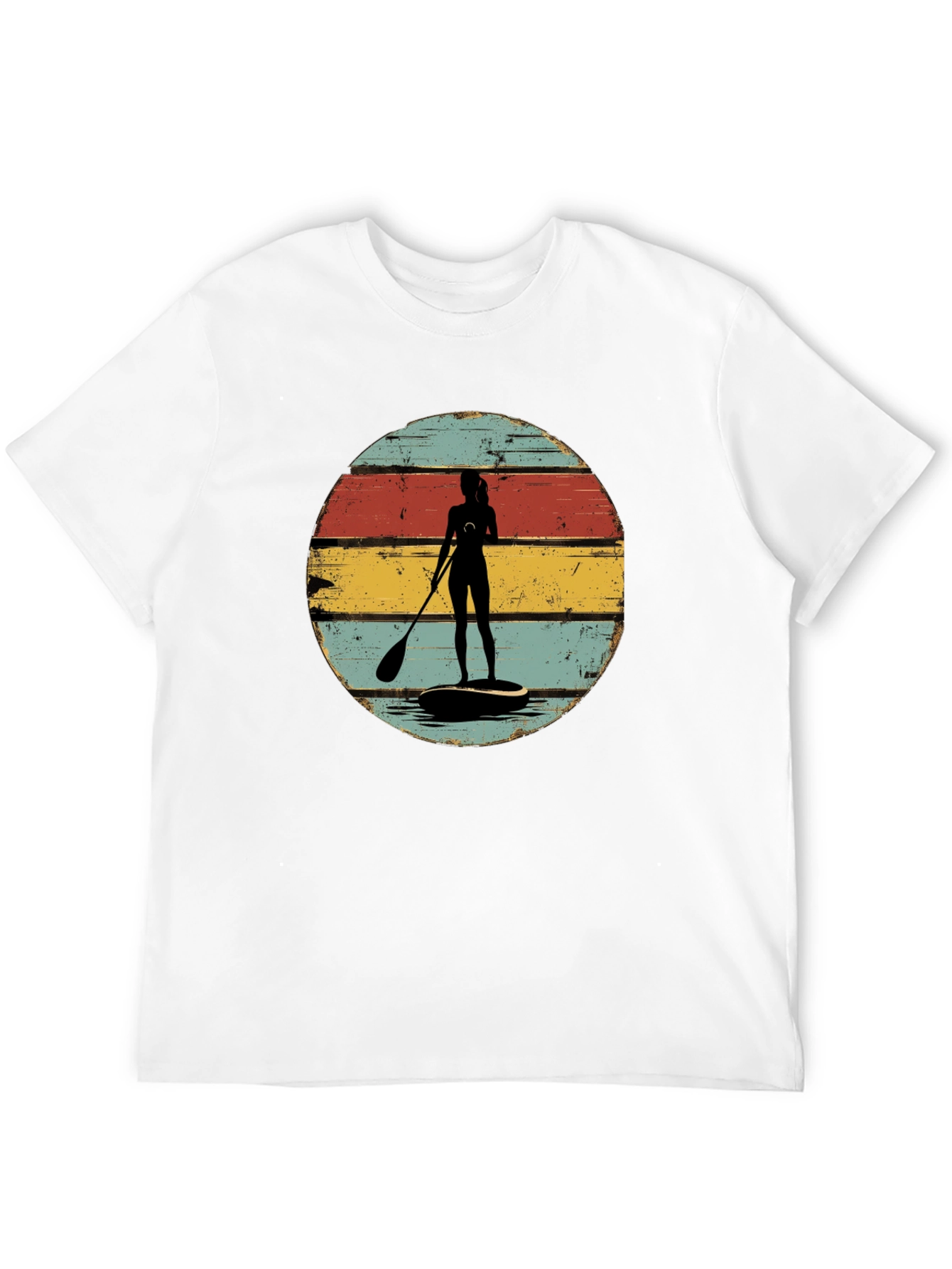 Retro Paddle Boarder Graphic Tee