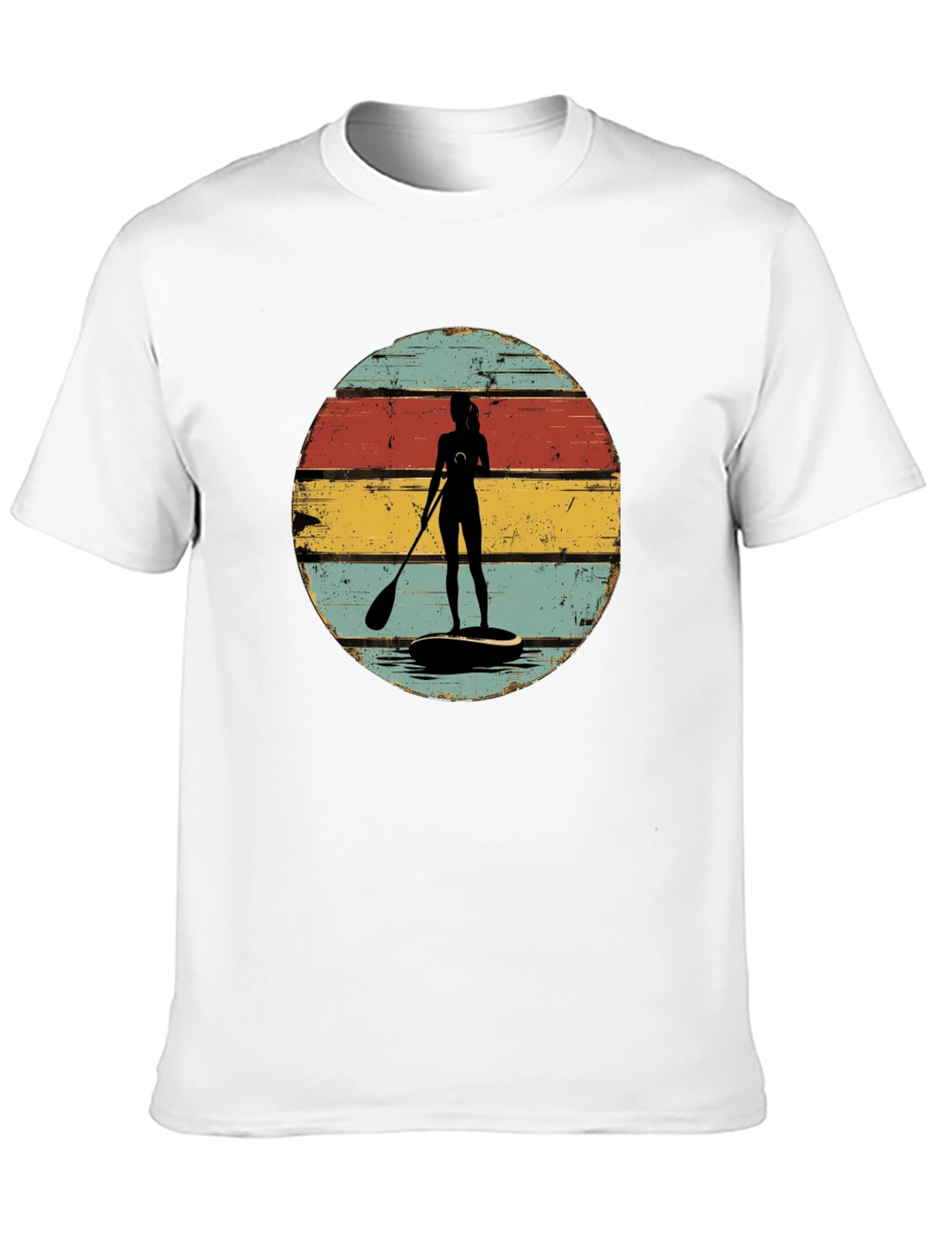 Retro Paddle Boarder Graphic Tee